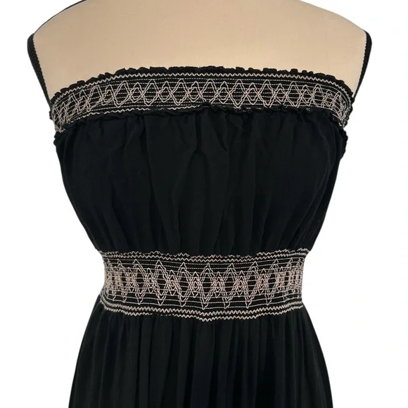 American Rag Elegant Black Embroidered Dress - Picture 2 of 6